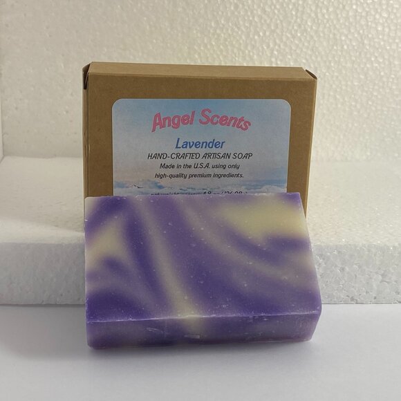 Lavender Natural Bar Soap, single bar - Picture 1 of 2